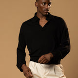 Luxe Merino Wool Long Sleeve (Black)