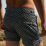 Pinnacle Tailored Black Meridian Swim Shorts