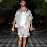 Como Satin Shorts (Brown Meridian)