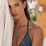 Monaco Resort Bikini Top (Navy Meridian)