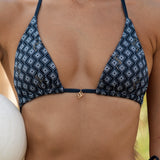 Monaco Resort Bikini Top (Navy Meridian)