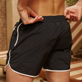 The Benjamins Retro Swim Shorts (BLACK)