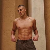 Signature Brown Swim Shorts