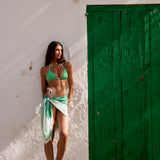 Monaco Resort Bikini Top (Palm Green Meridian)