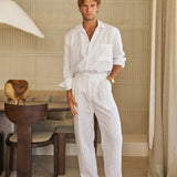 Cabo Linen Pant (White)