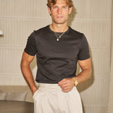 Luxe Mercerised Cotton Tee (Black)