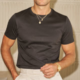 Luxe Mercerised Cotton Tee (Black)