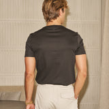 Luxe Mercerised Cotton Tee (Black)