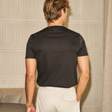 Luxe Mercerised Cotton Tee (Black)