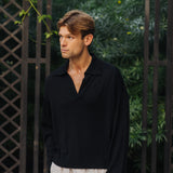 Luxe Merino Wool Long Sleeve (Black)