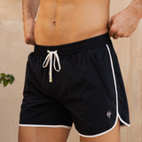 The Benjamins Retro Swim Shorts (BLACK)