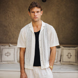 Luxe Crochet Meridian Short Sleeve Shirt