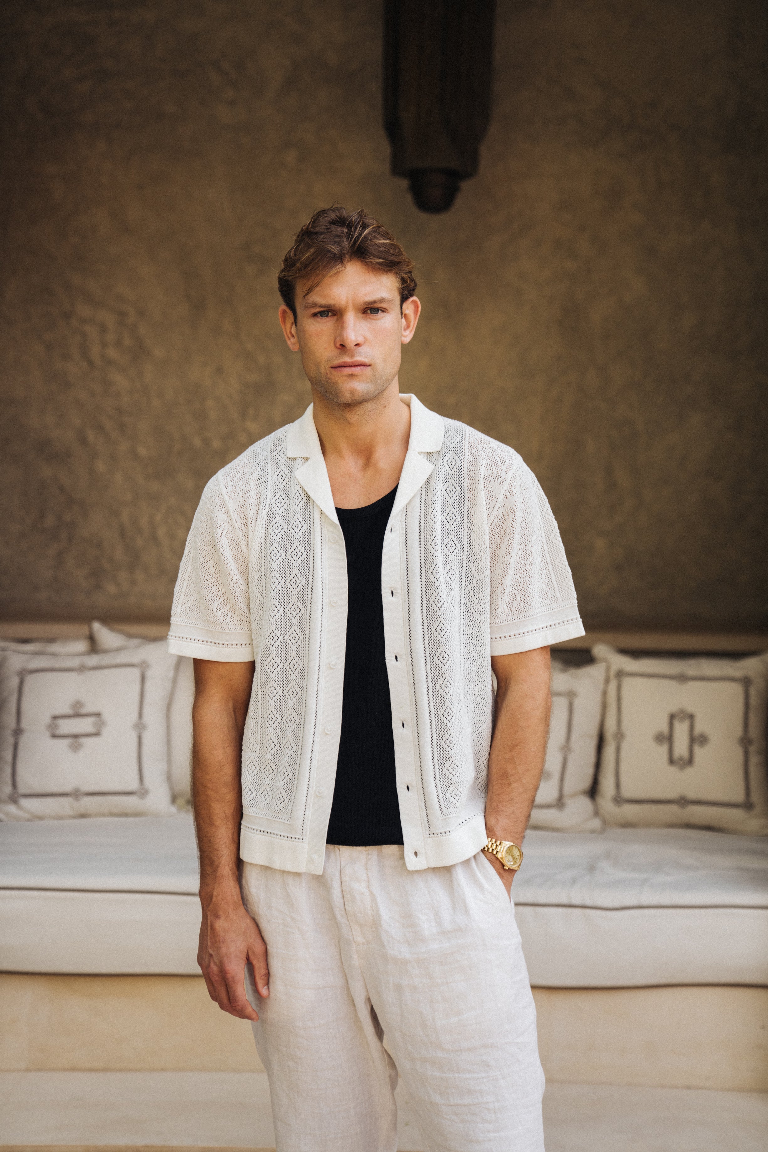 MIRAMAR SLINK SHORT SLV LOUNGE SHIRT main image 0