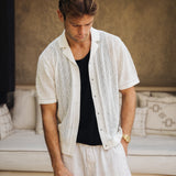 Luxe Crochet Meridian Short Sleeve Shirt