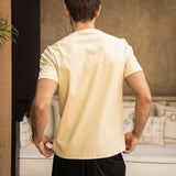 Luxe Mercerised Cotton Tee (Cream)