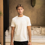 Luxe Mercerised Cotton Tee (White)