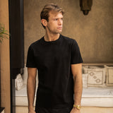 Luxe Mercerised Cotton Tee (Black)