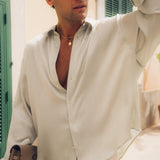 Flow Satin Shirt (Mint)