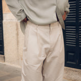 Tailored Loose Pant (Cream)