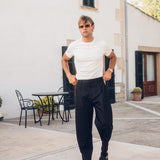 Luxe Mercerised Cotton Tee (White)