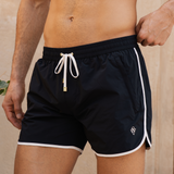 The Benjamins Retro Swim Shorts (BLACK)