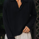 Luxe Merino Wool Long Sleeve (Black)